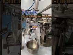 আট স্টেশন ঘূর্ণমান তরল প্যাকেজিং মেশিন প্রিফ্যাব্রিকেটেড ব্যাগ 304/316 স্টেইনলেস স্টিল